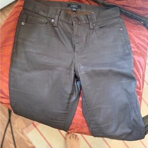 Banana Republic Waxed Brown Boot Cut Jeans